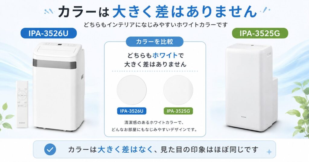 IPA-3526UとIPA-3525Gの違いを比較！どちらがおすすめ？アイリスオーヤマポータブルクーラーについて解説_カラー01