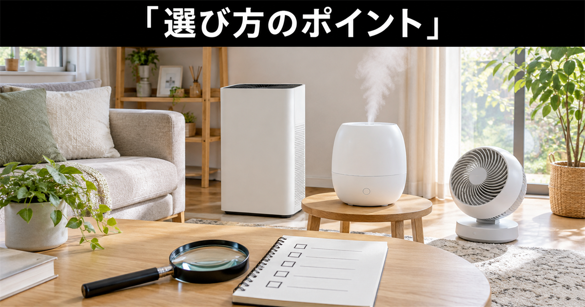 湿気対策向けの除湿機の選び方