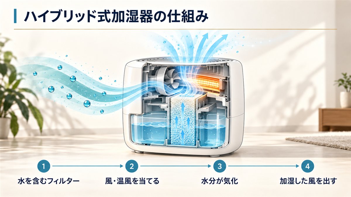 ハイブリッド式の仕組み図